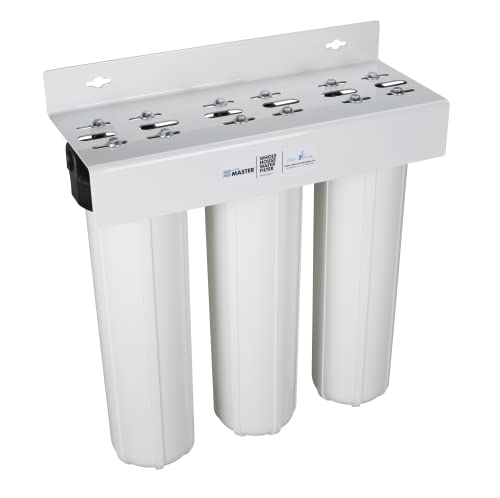 Home master whole house three stage water filtration system with fine...