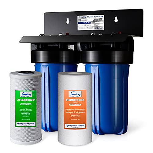 Ispring wgb21b 2-stage whole house water filtration system, with 10' x...